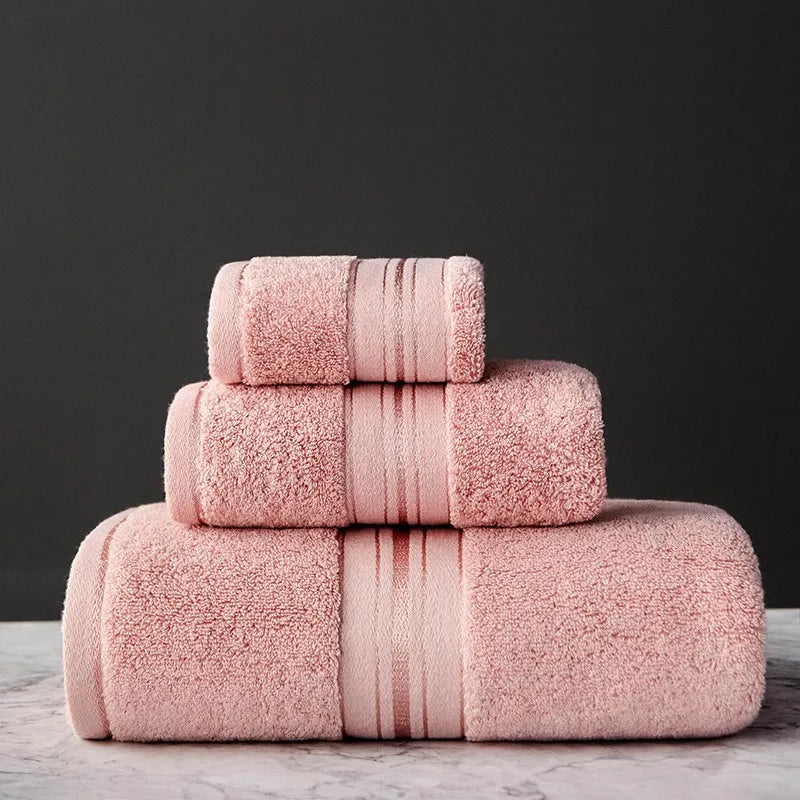 Household Gift Cotton Towel Soft Quick Absorbent Bath Towel Adult Comfort Face Towel Hand Towel Bath Towel Sets