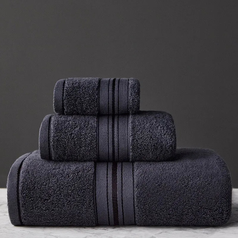 Household Gift Cotton Towel Soft Quick Absorbent Bath Towel Adult Comfort Face Towel Hand Towel Bath Towel Sets